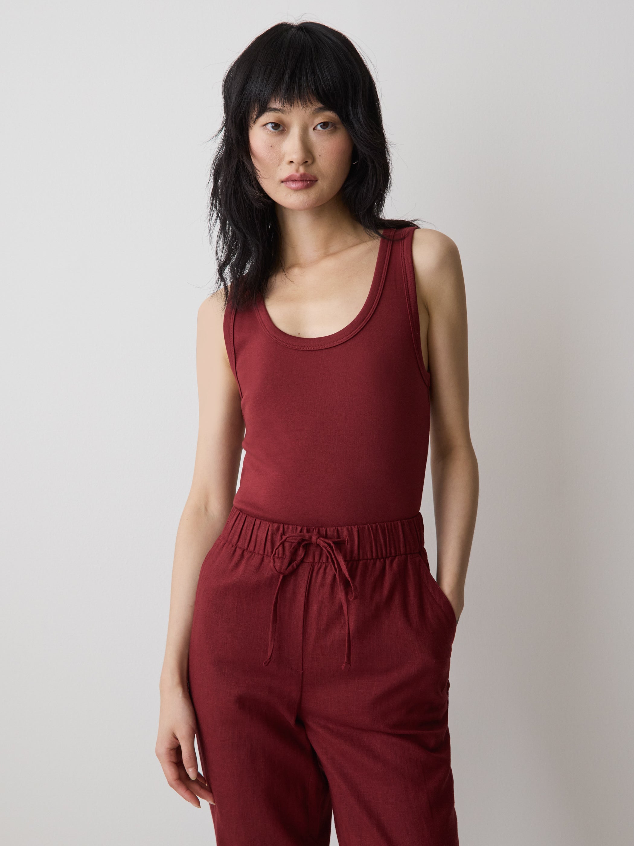 RW&CO Scoop-Neck Cami with Wide Straps