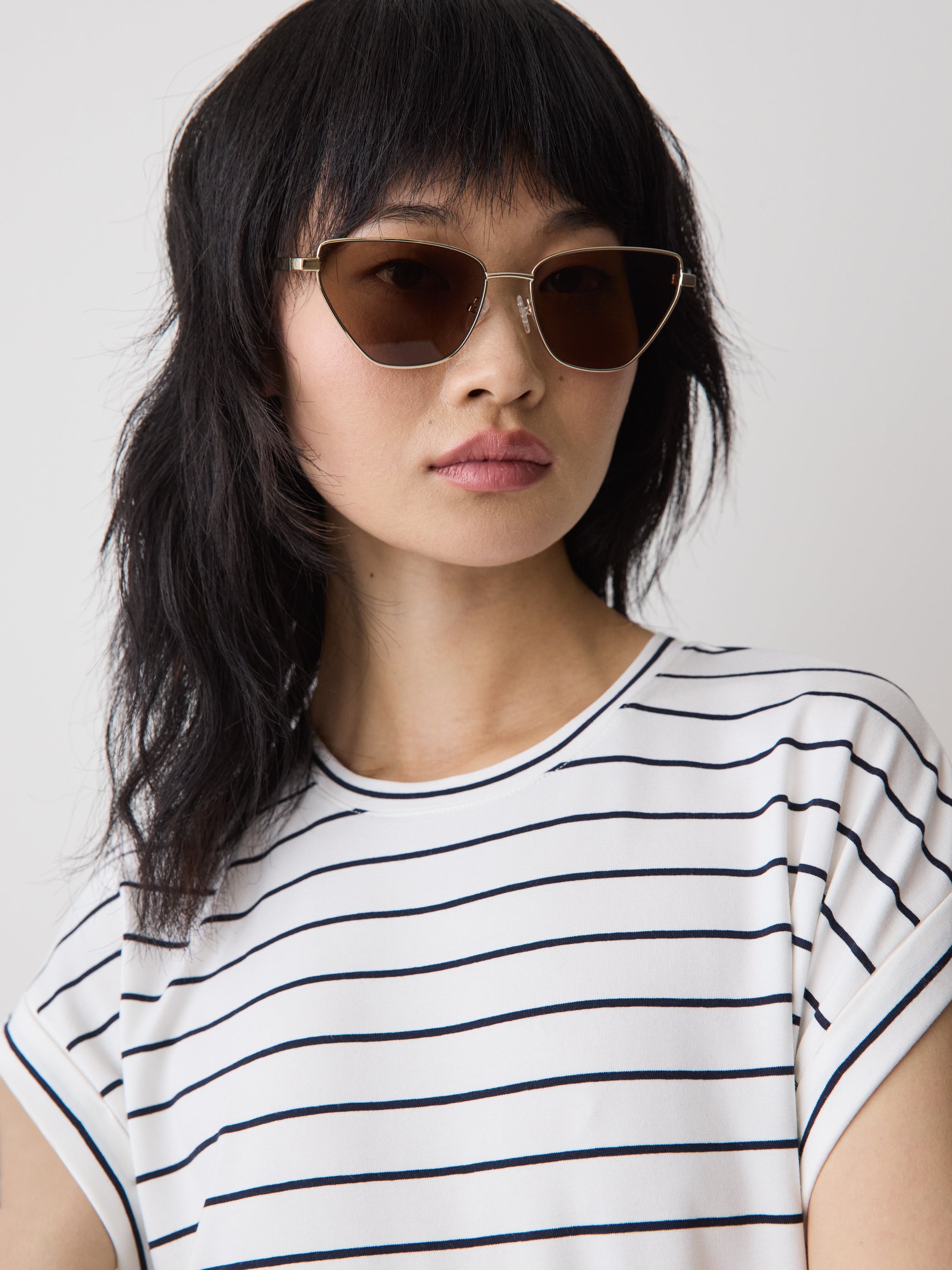 RW&CO Cat Eye Metal Sunglasses