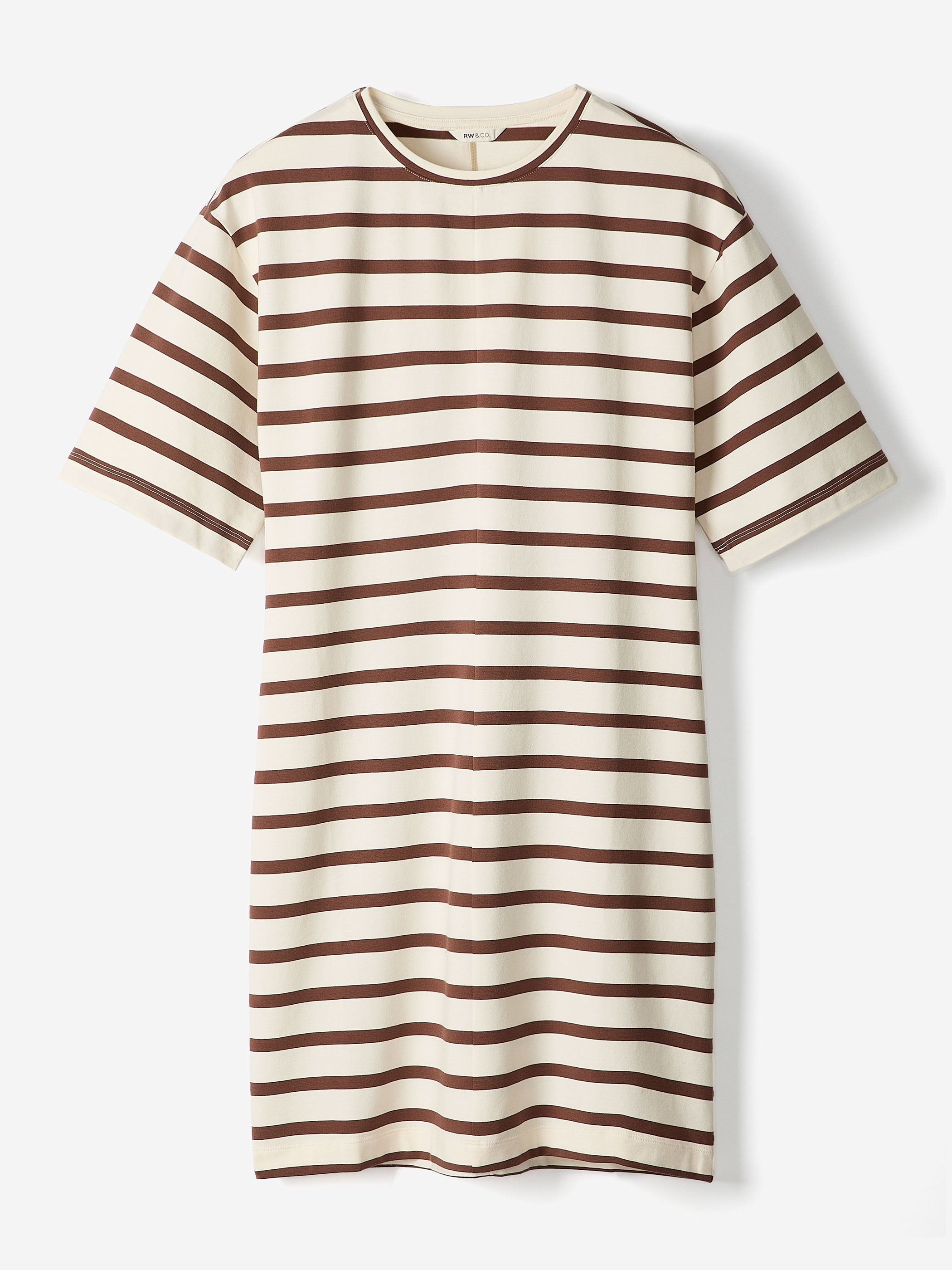 RW&CO Short-Sleeve Crew-Neck Mini Dress