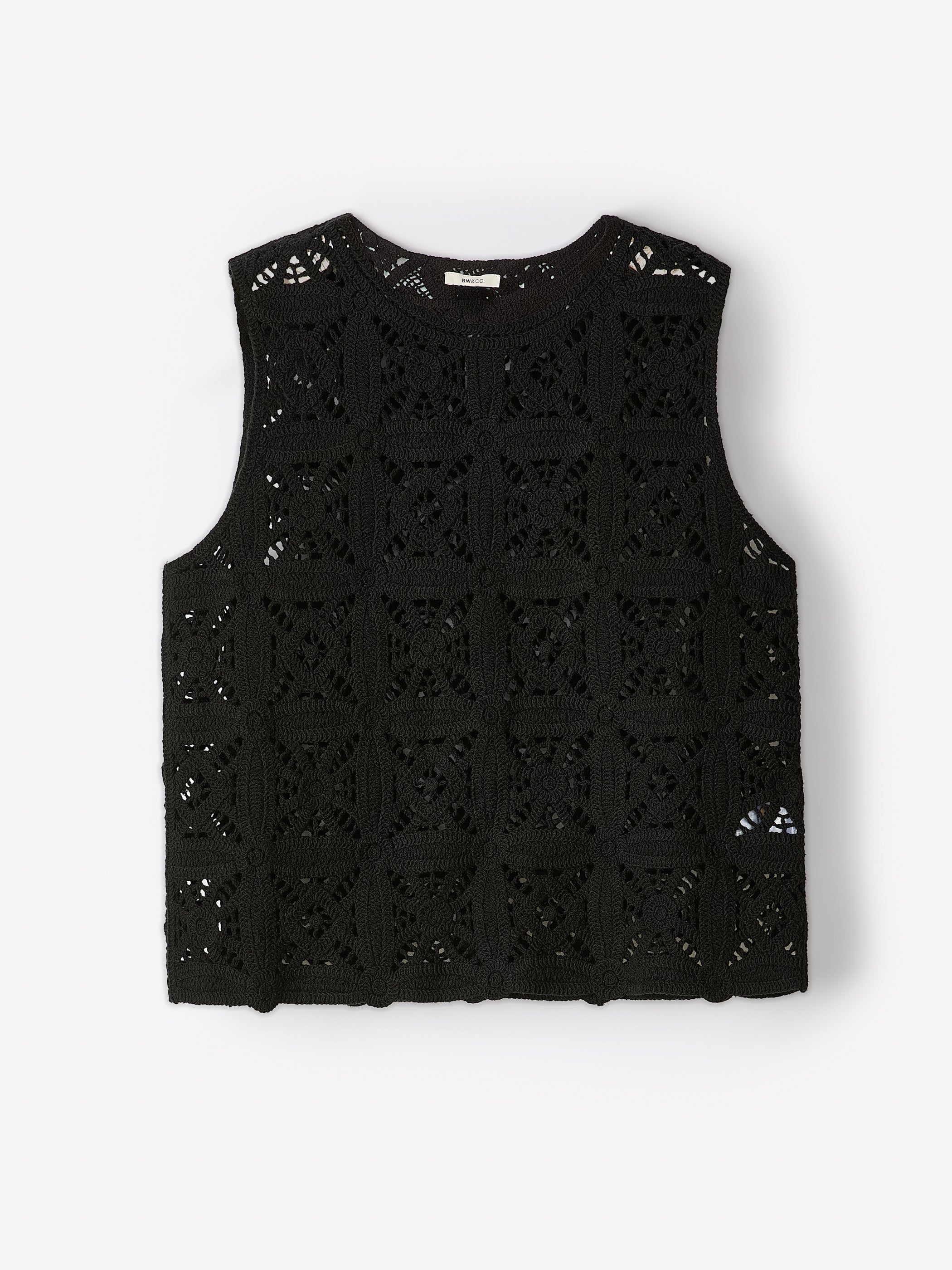 RW&CO Crochet Tank Top
