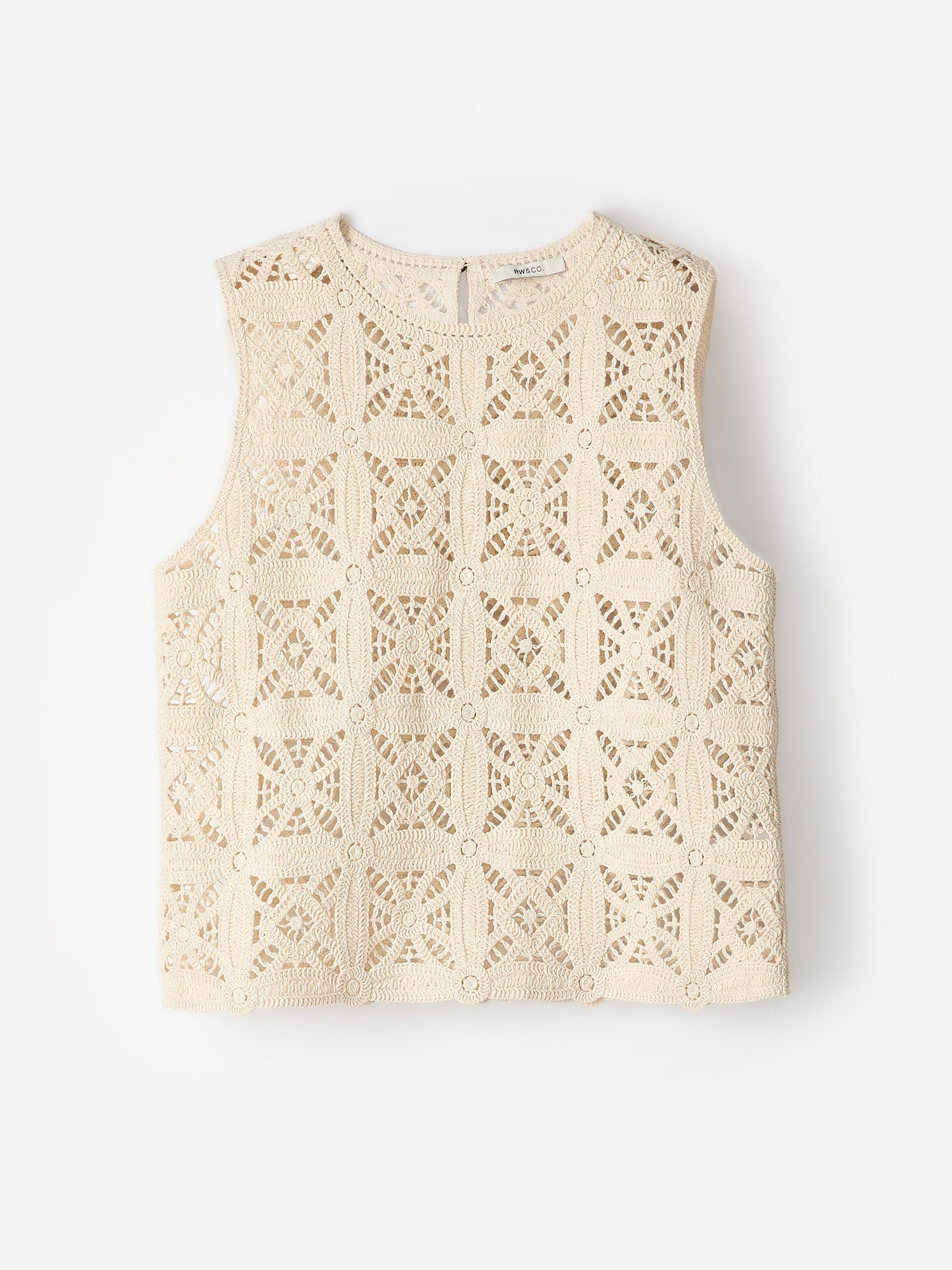 RW&CO Crochet Tank Top