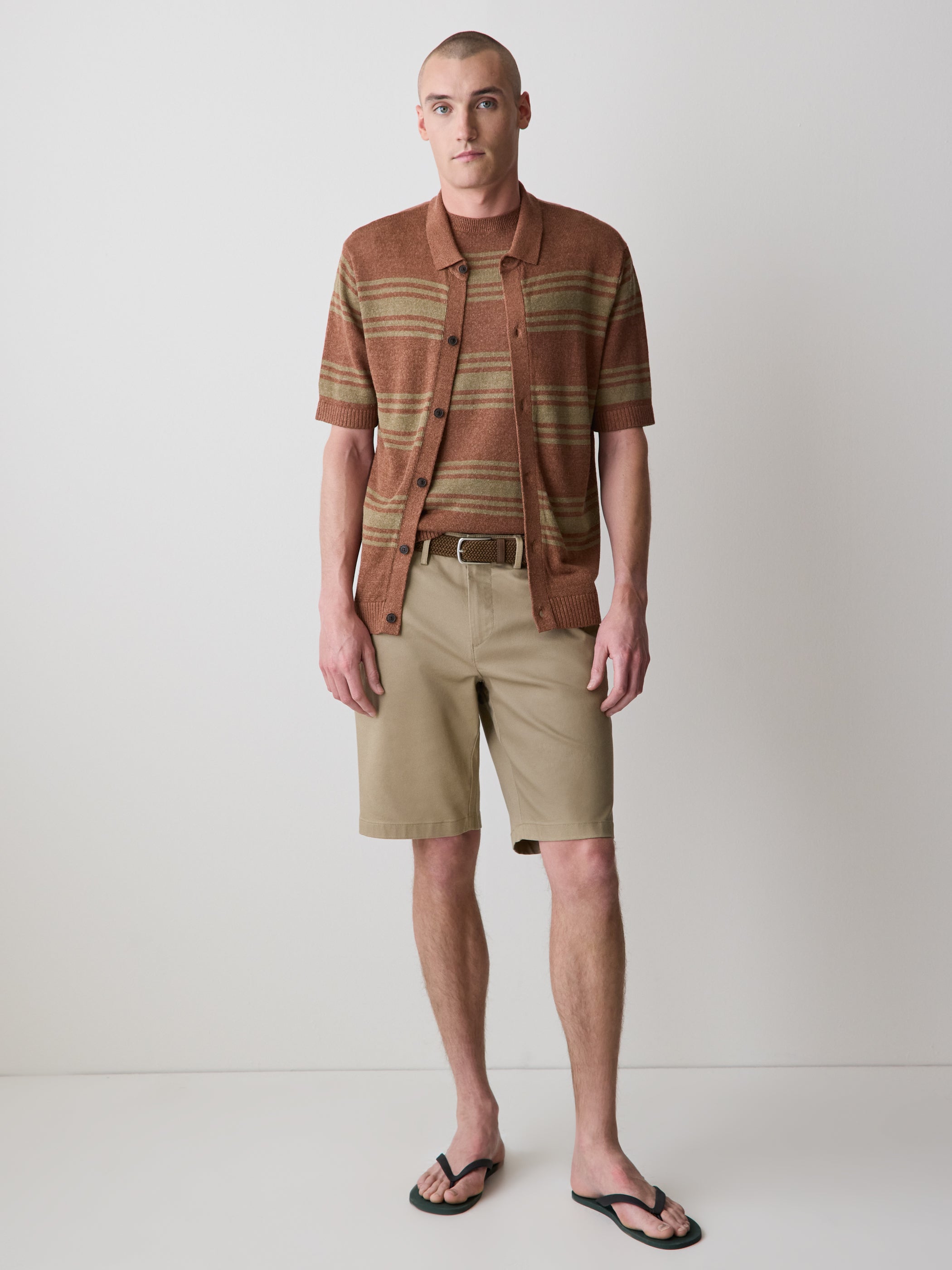 RW&CO Linen-Blend Sleeveless Crew-Neck Sweater