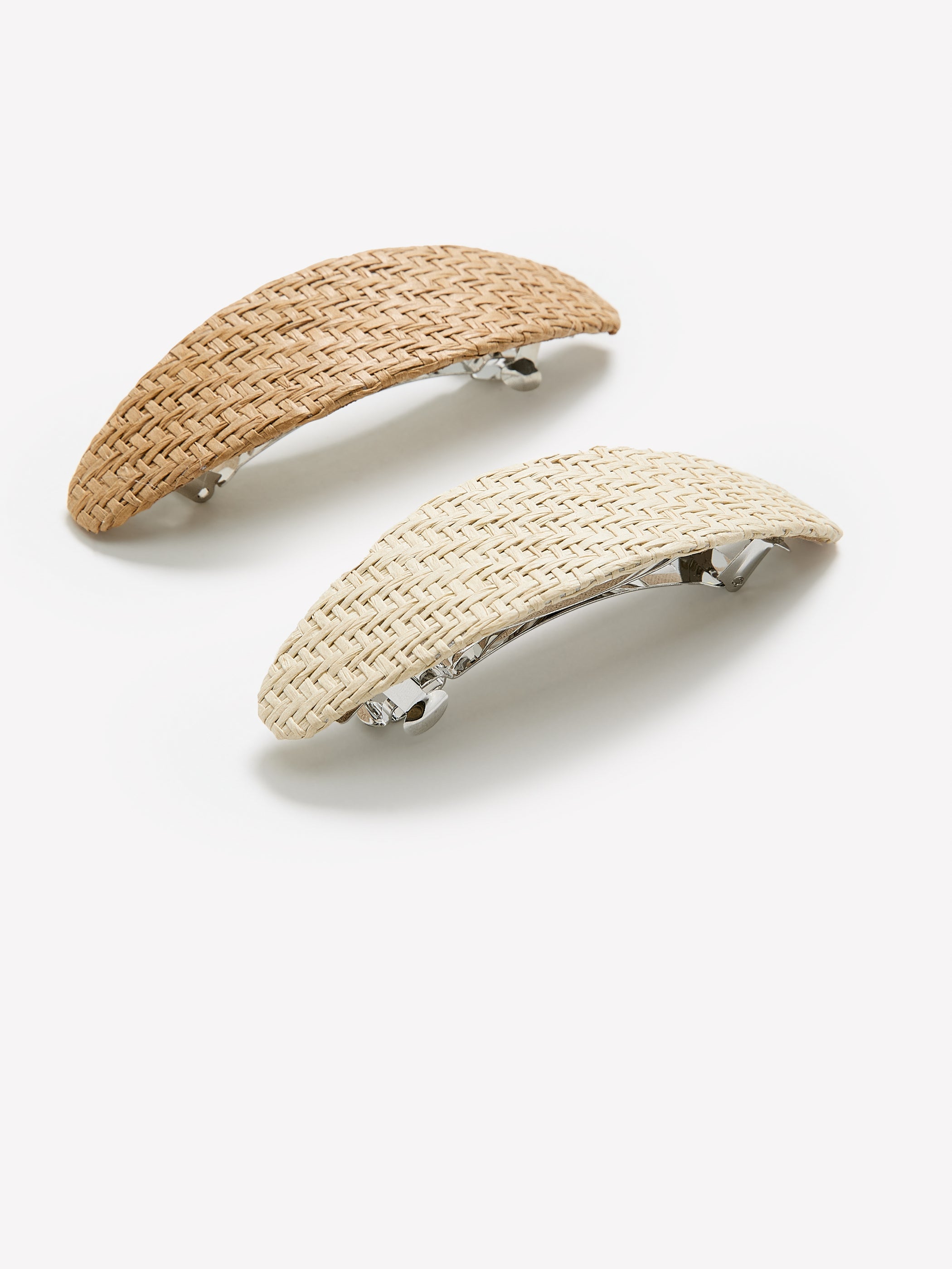 RW&CO Raffia Hair Clips - Set of 2