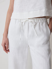 RW&CO Linen Mid-Rise Wide-Leg Pant