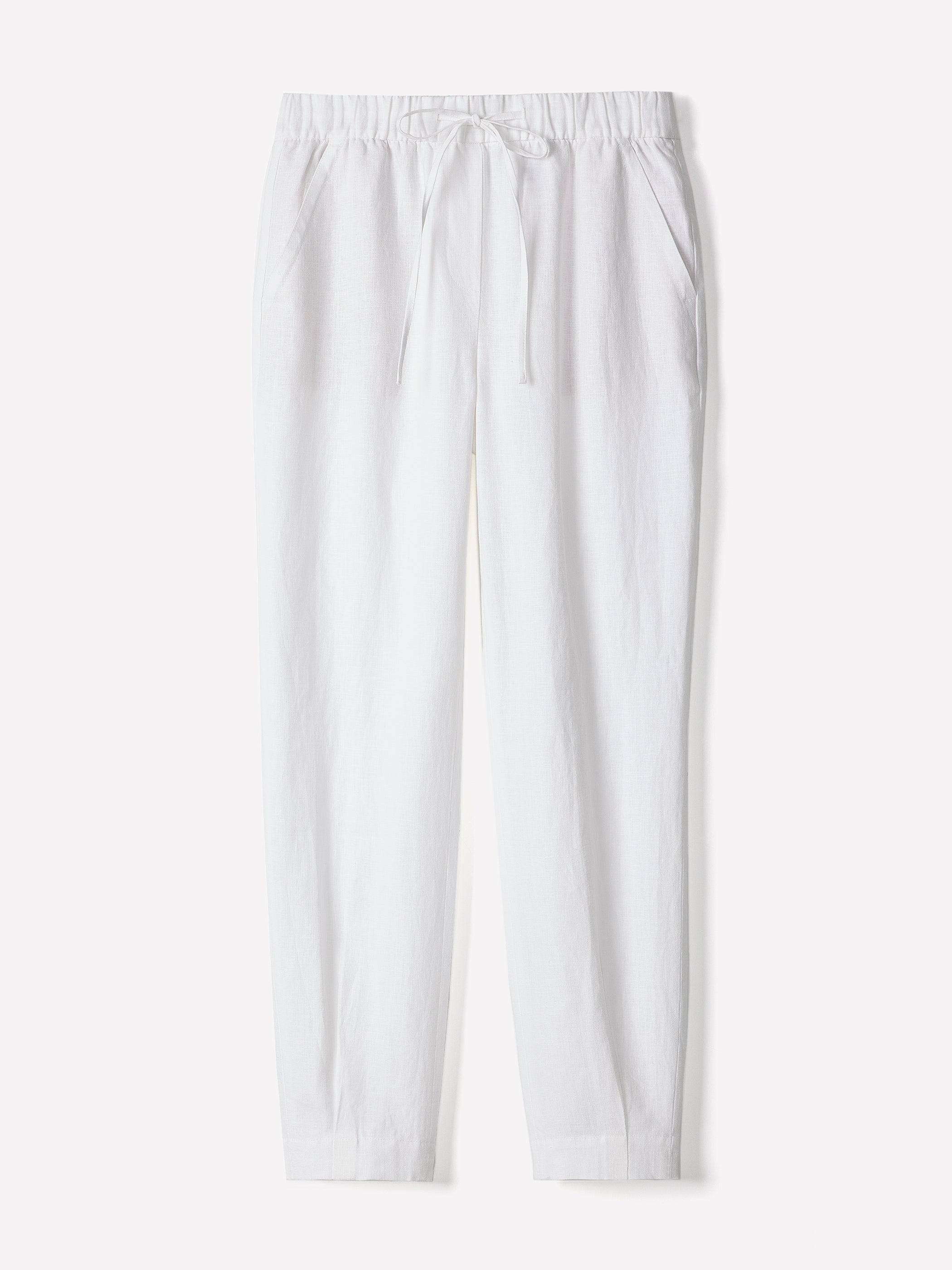 RW&CO Linen Mid-Rise Tapered-Leg Jogger Pant