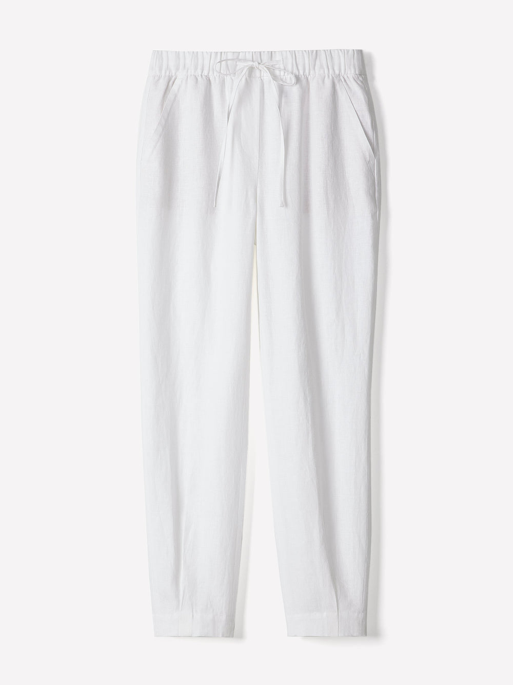 RW&CO Linen Mid-Rise Tapered-Leg Jogger Pant