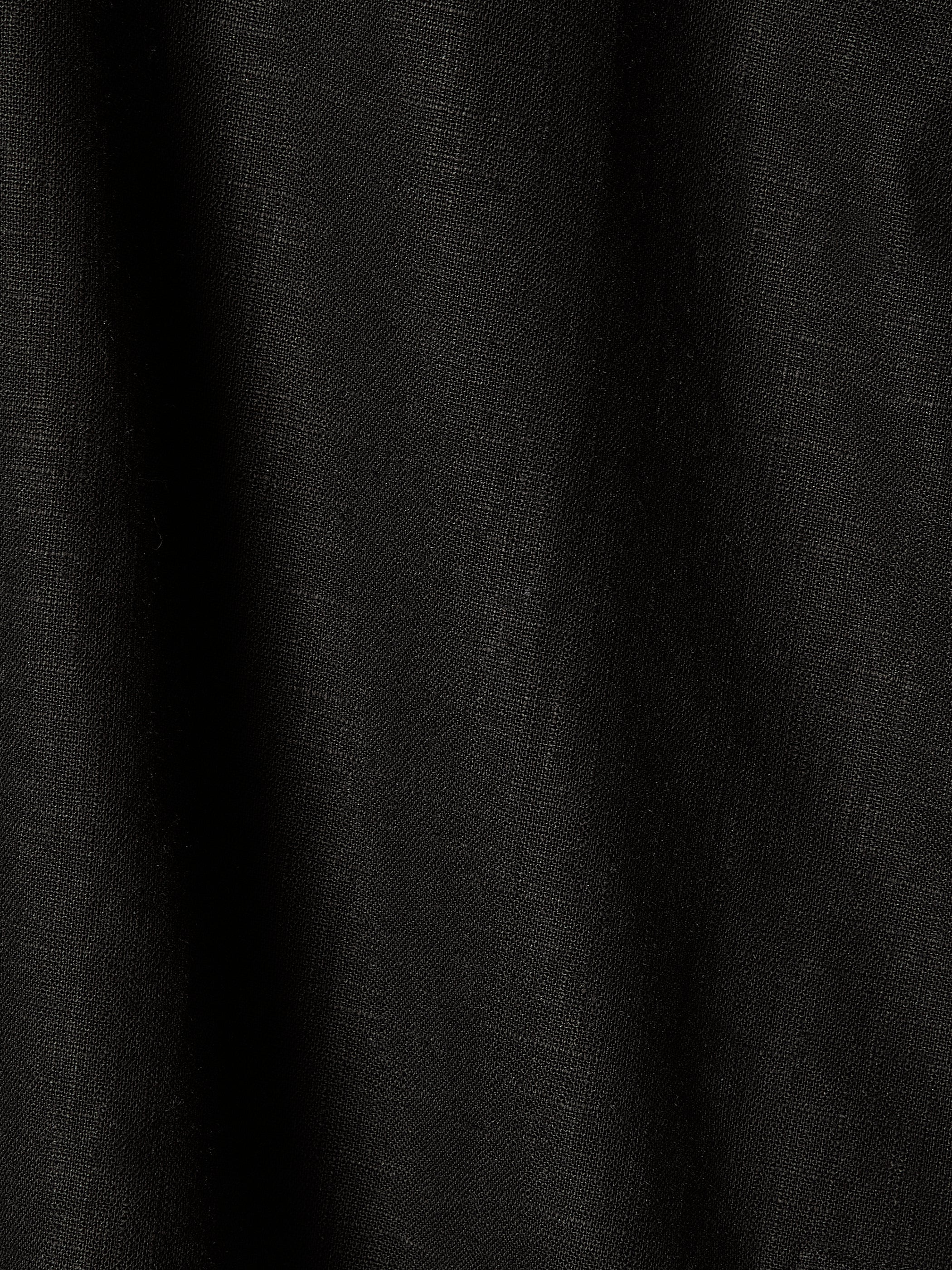 RW&CO Linen-Blend Extended-Sleeve Blouse with Shirt Collar