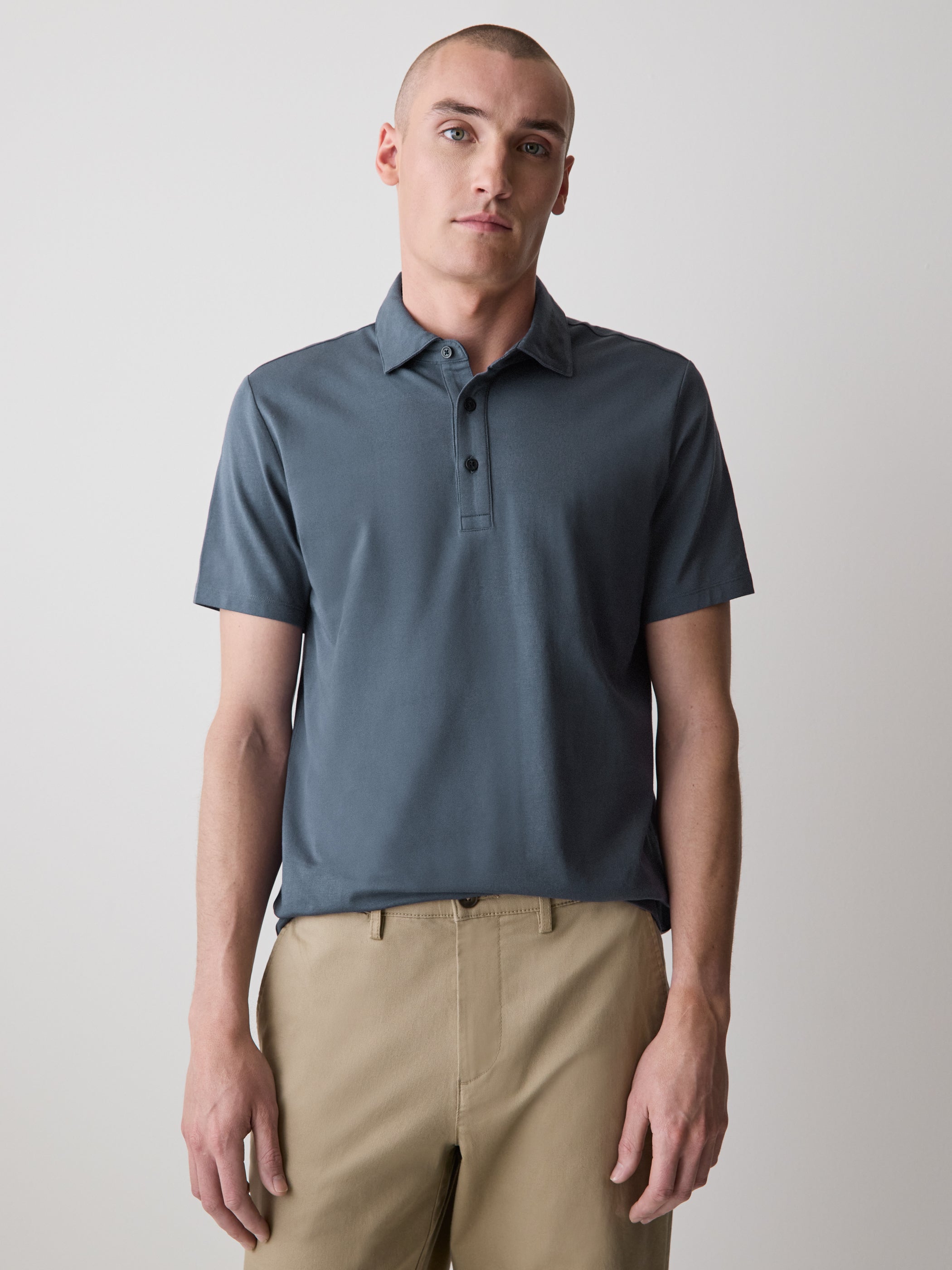 RW&CO Short-Sleeve Supima (R) Cotton Polo
