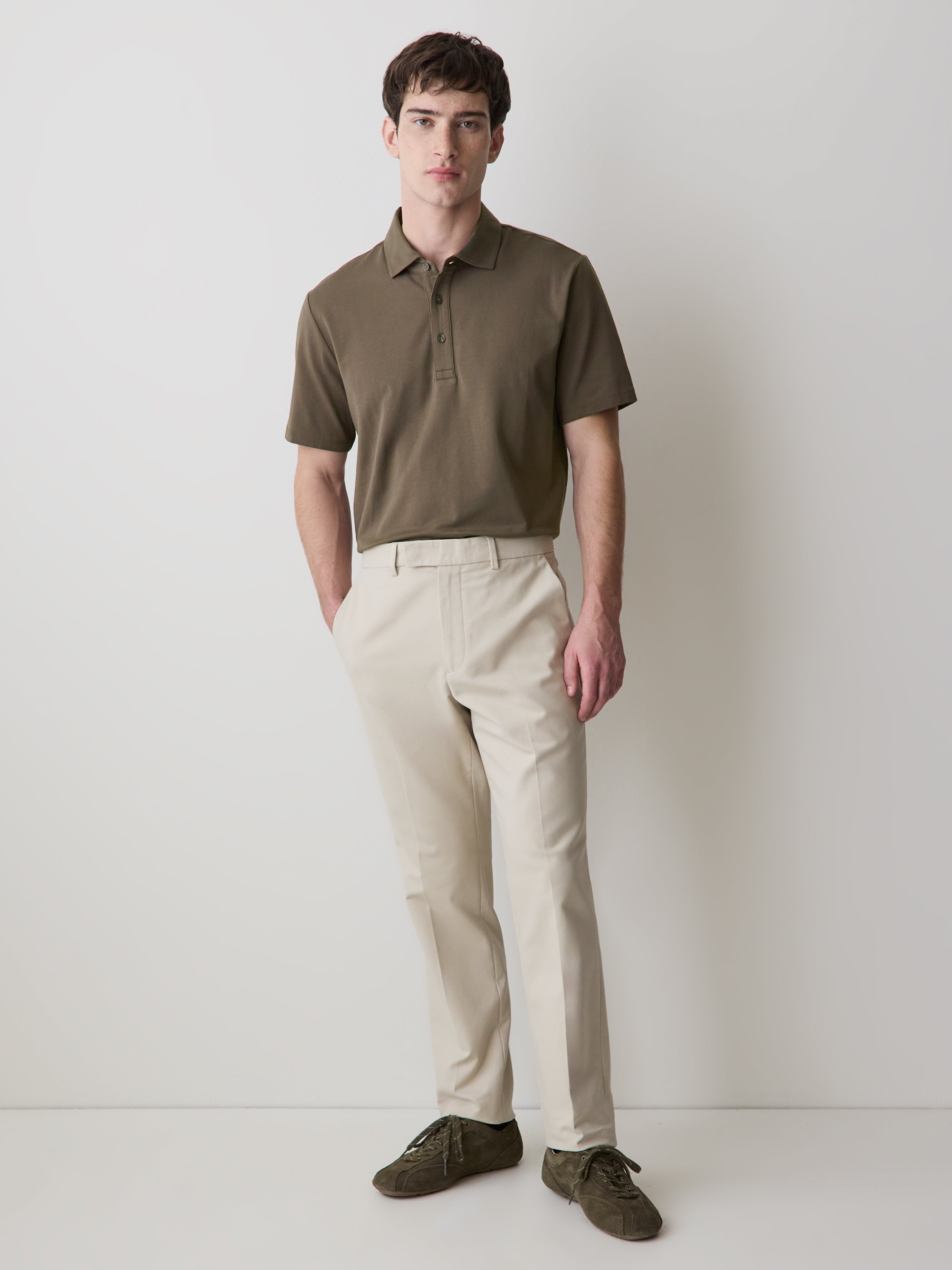 RW&CO Short-Sleeve Supima (R) Cotton Polo