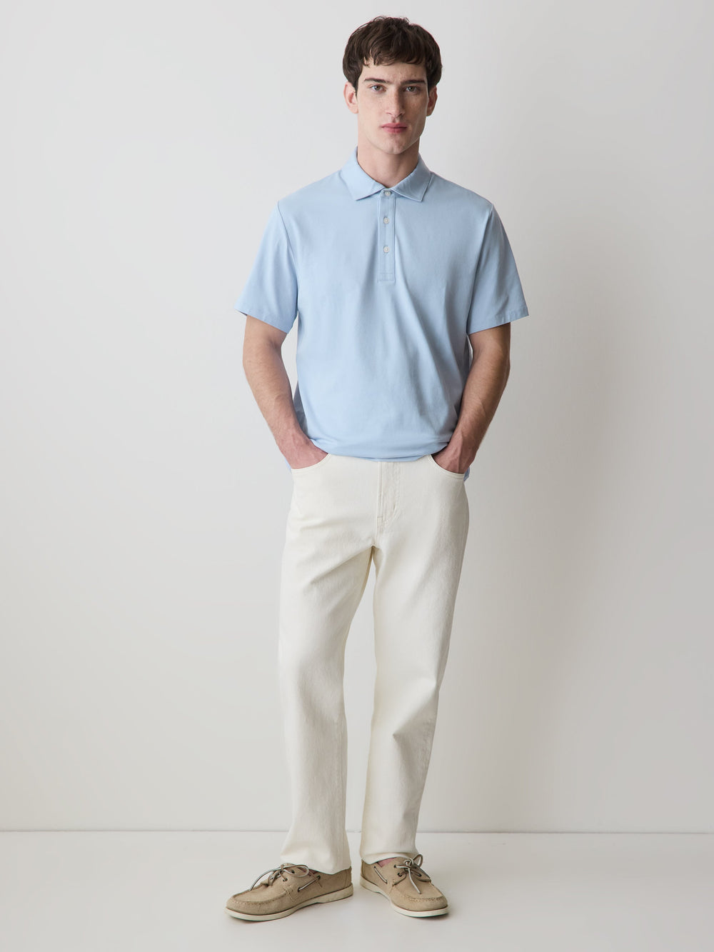 RW&CO Short-Sleeve Supima (R) Cotton Polo