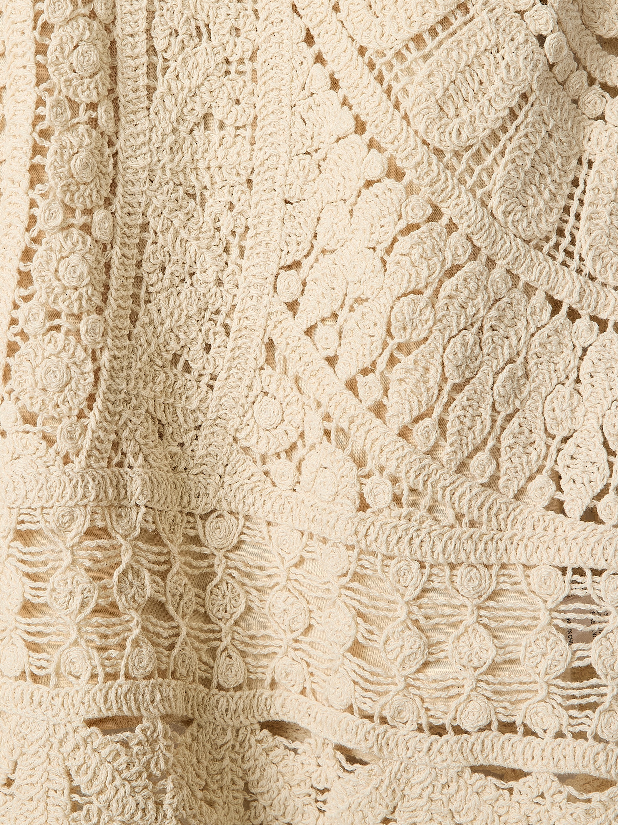 RW&CO Sleeveless Crochet Mini Dress