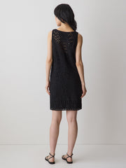 RW&CO Sleeveless Crochet Mini Dress