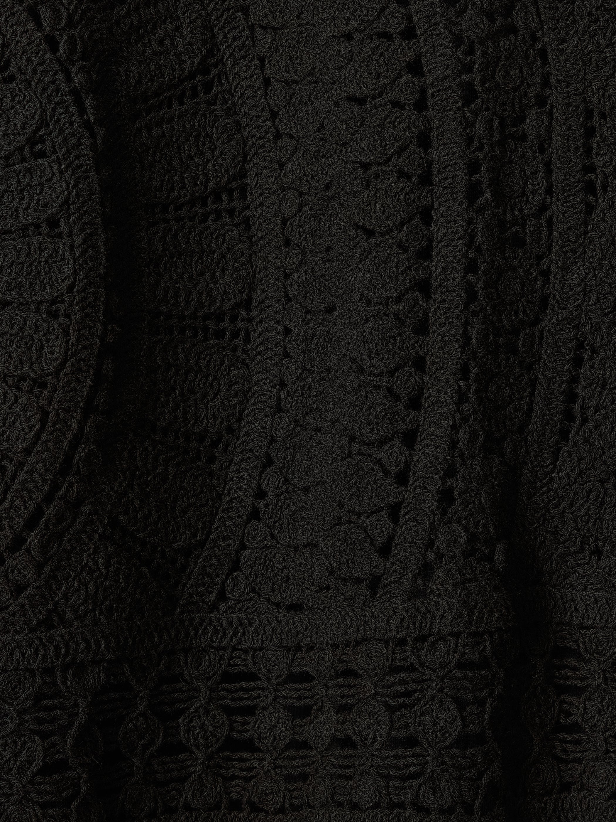 RW&CO Sleeveless Crochet Mini Dress