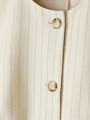 RW&CO Striped Short Vest