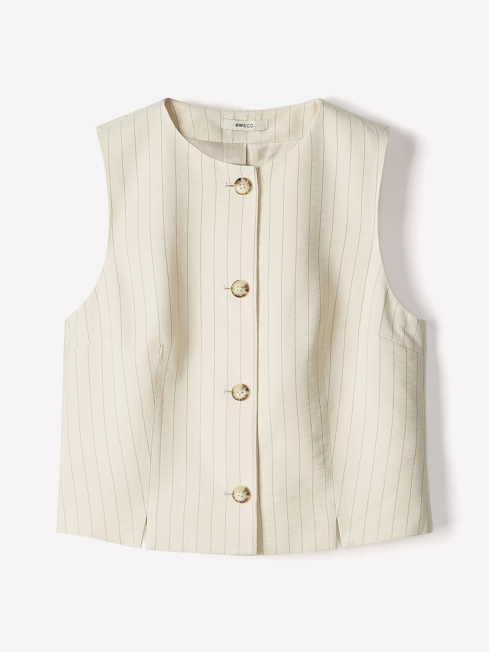 RW&CO Striped Short Vest