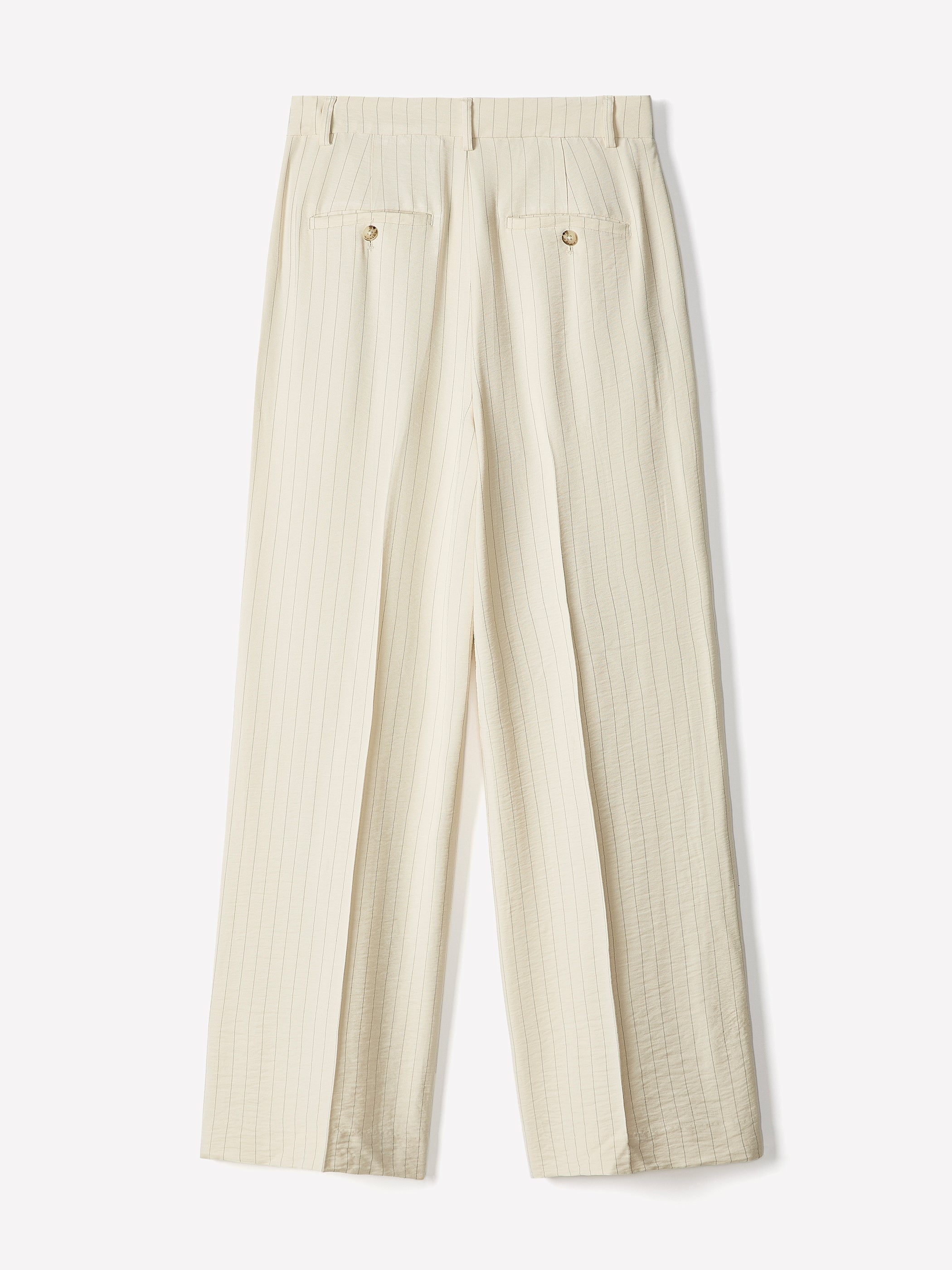 RW&CO Striped High-Rise Wide-Leg Fluid Pant