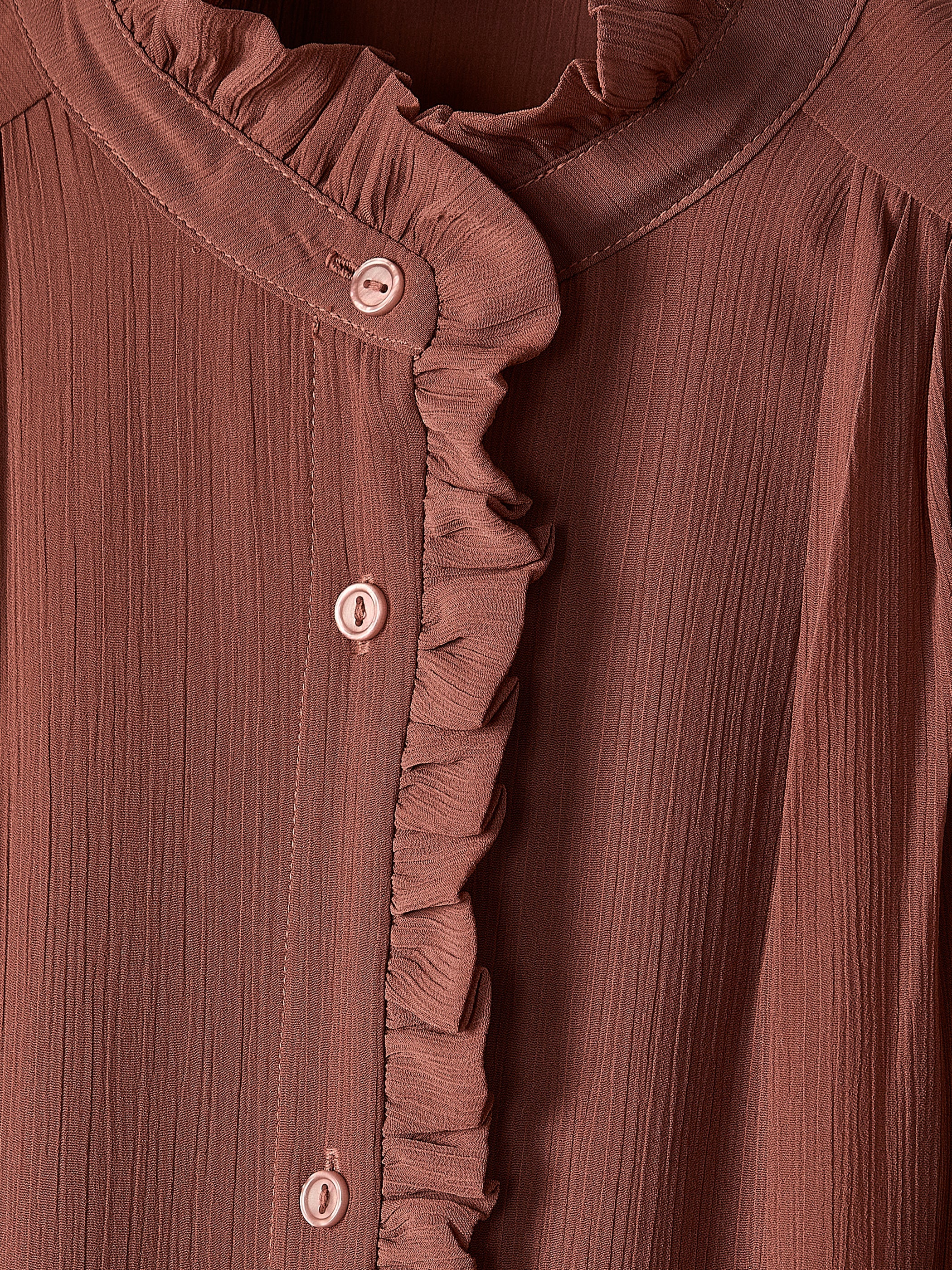 RW&CO Long-Sleeve Mock-Neck Buttoned-Down Midi Dress