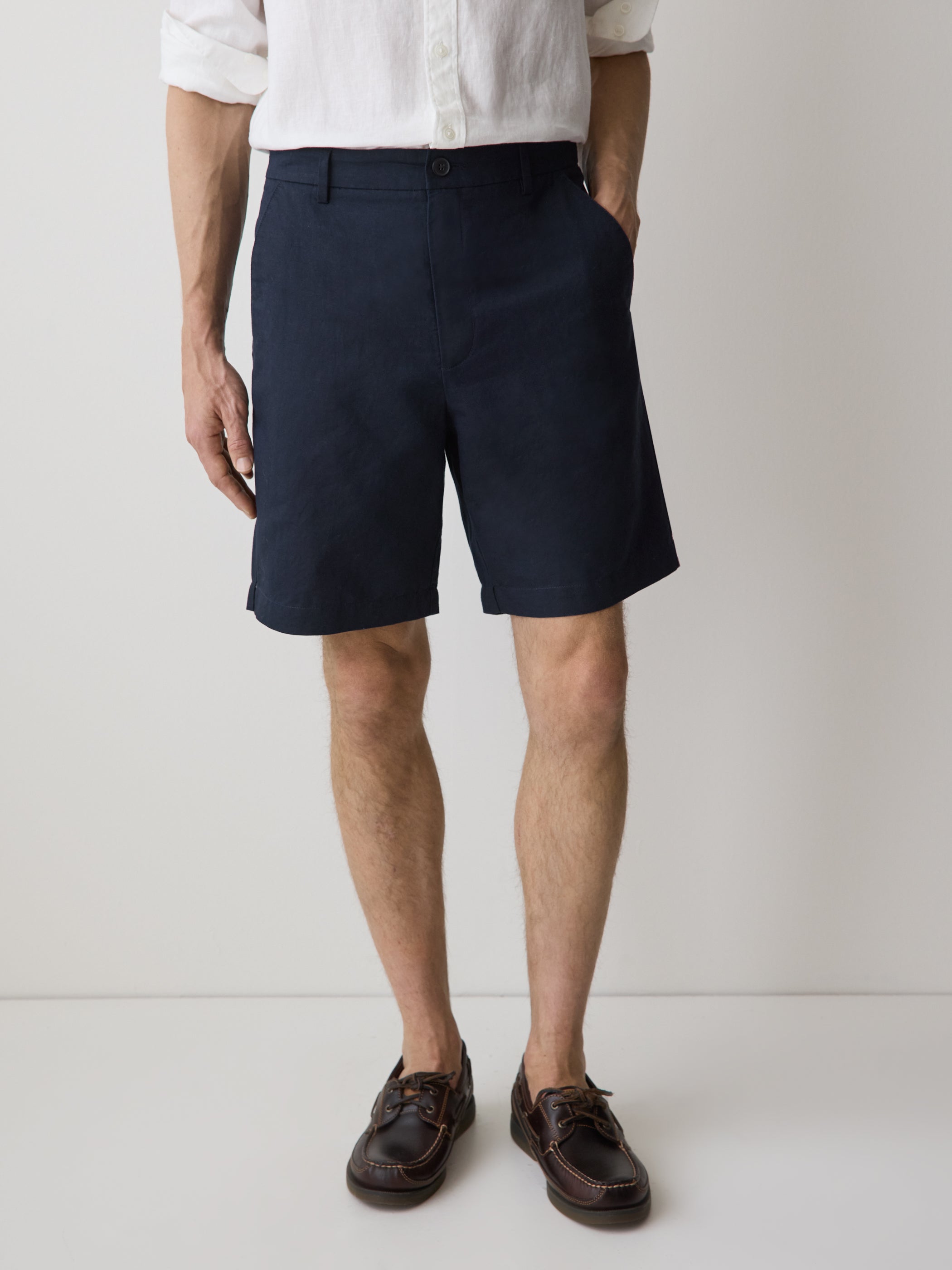 RW&CO Linen-Blend Shorts