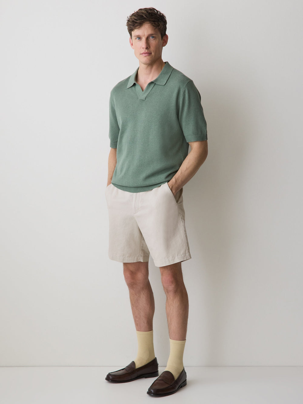 RW&CO Linen-Blend Shorts