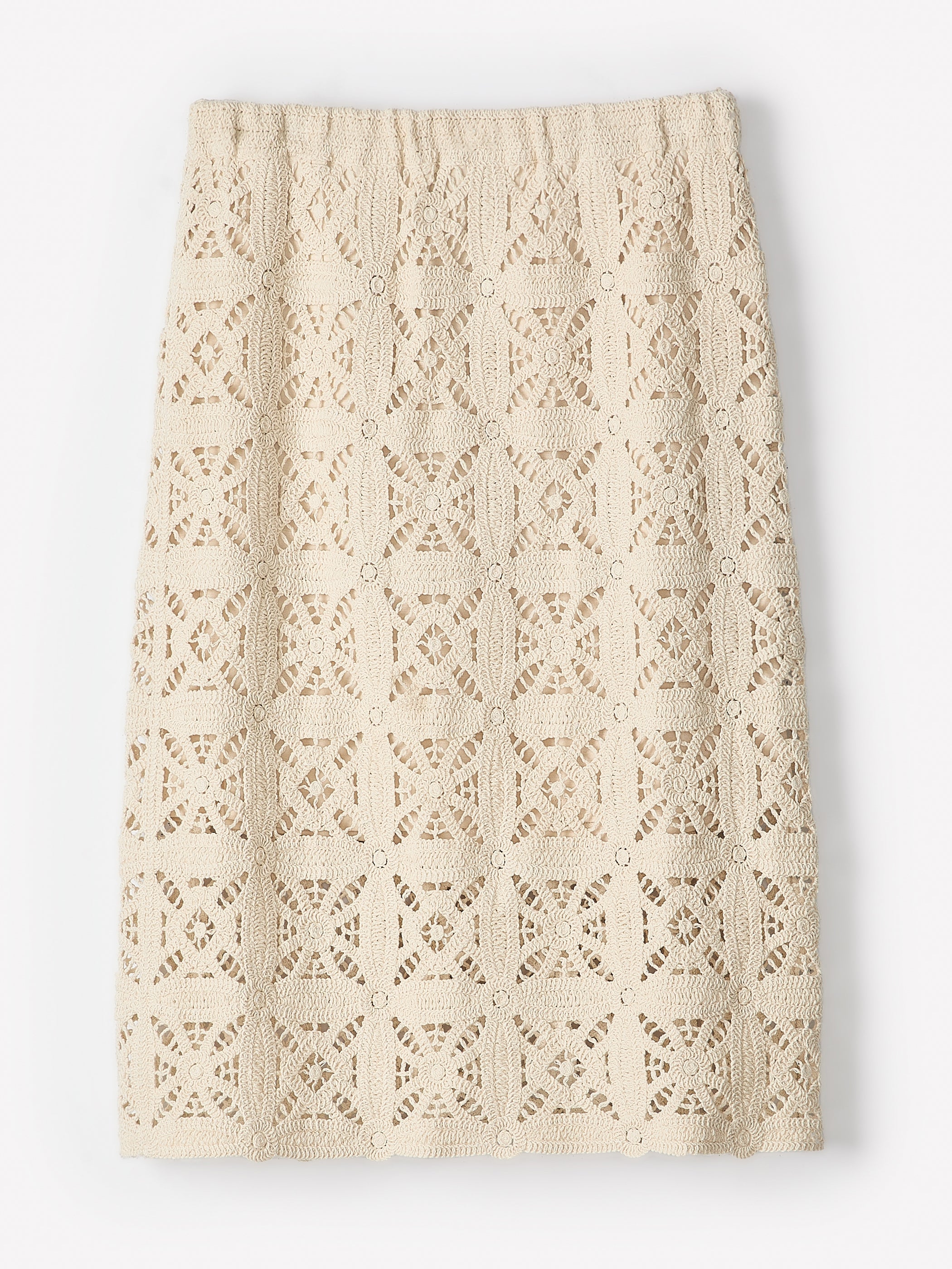 RW&CO Straight Crochet Midi Skirt