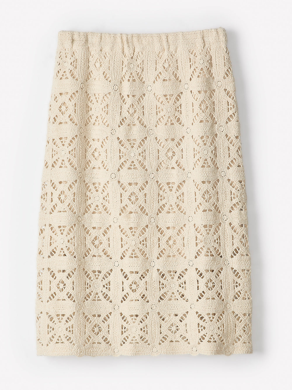 RW&CO Straight Crochet Midi Skirt