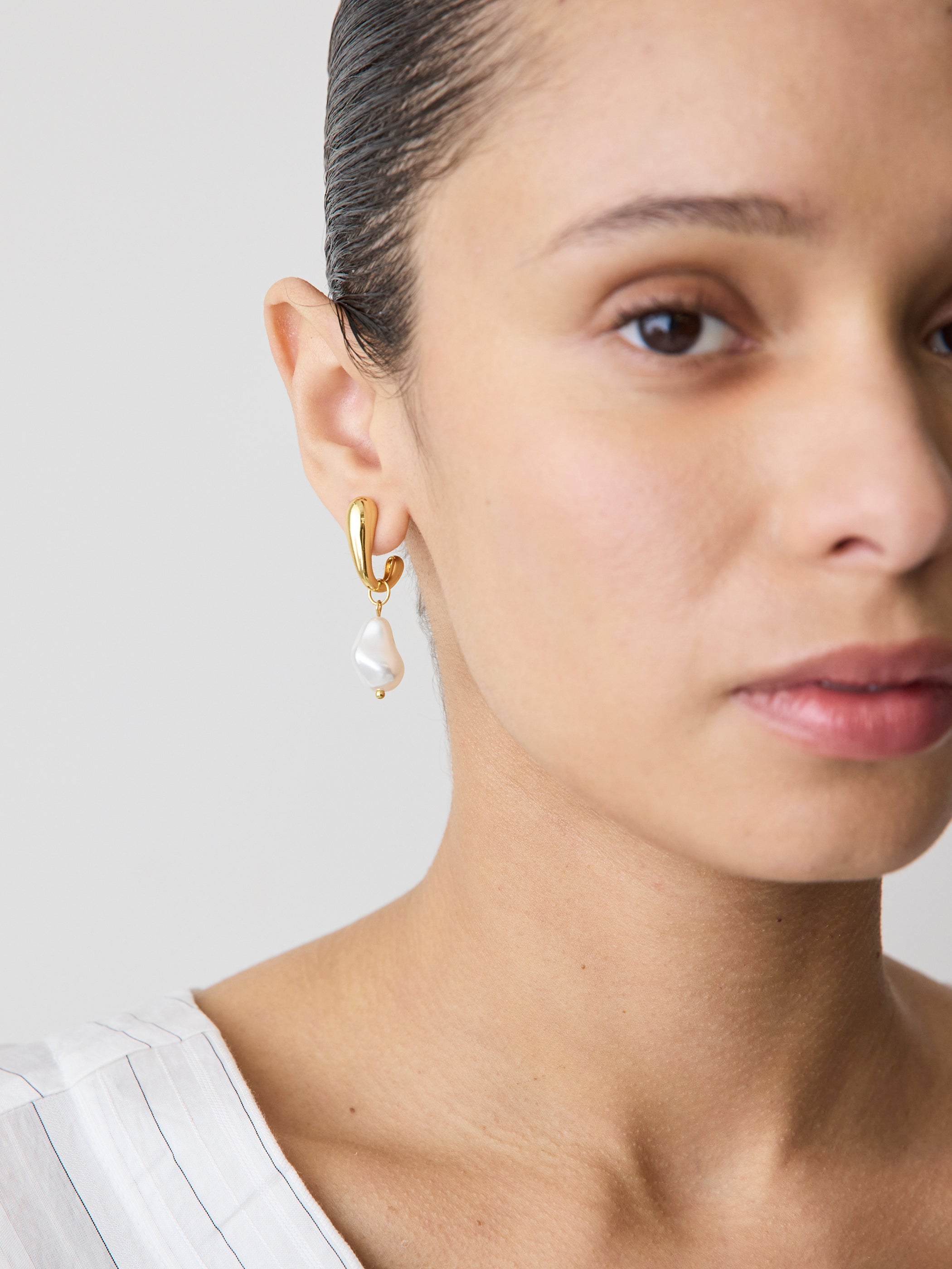 RW&CO Hoops with Pearls
