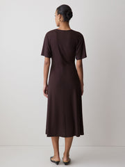 RW&CO Short-Sleeve V-Neck Midi Dress