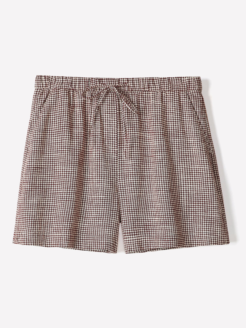 RW&CO Linen-Blend Mid-Rise Pull-On Short