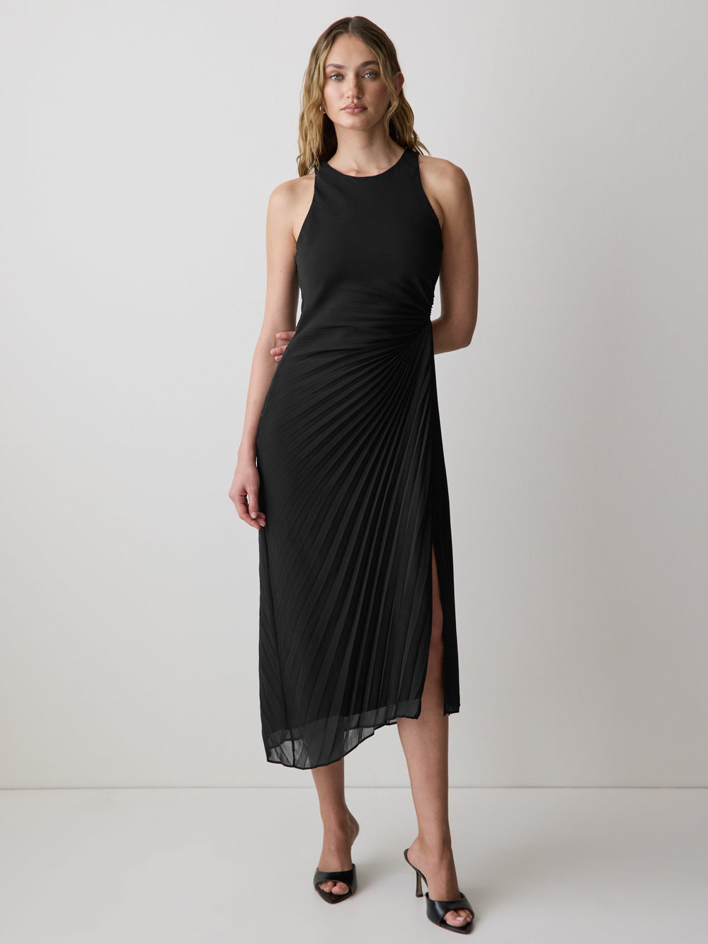 RW&CO Sleeveless Midi Cocktail Dress
