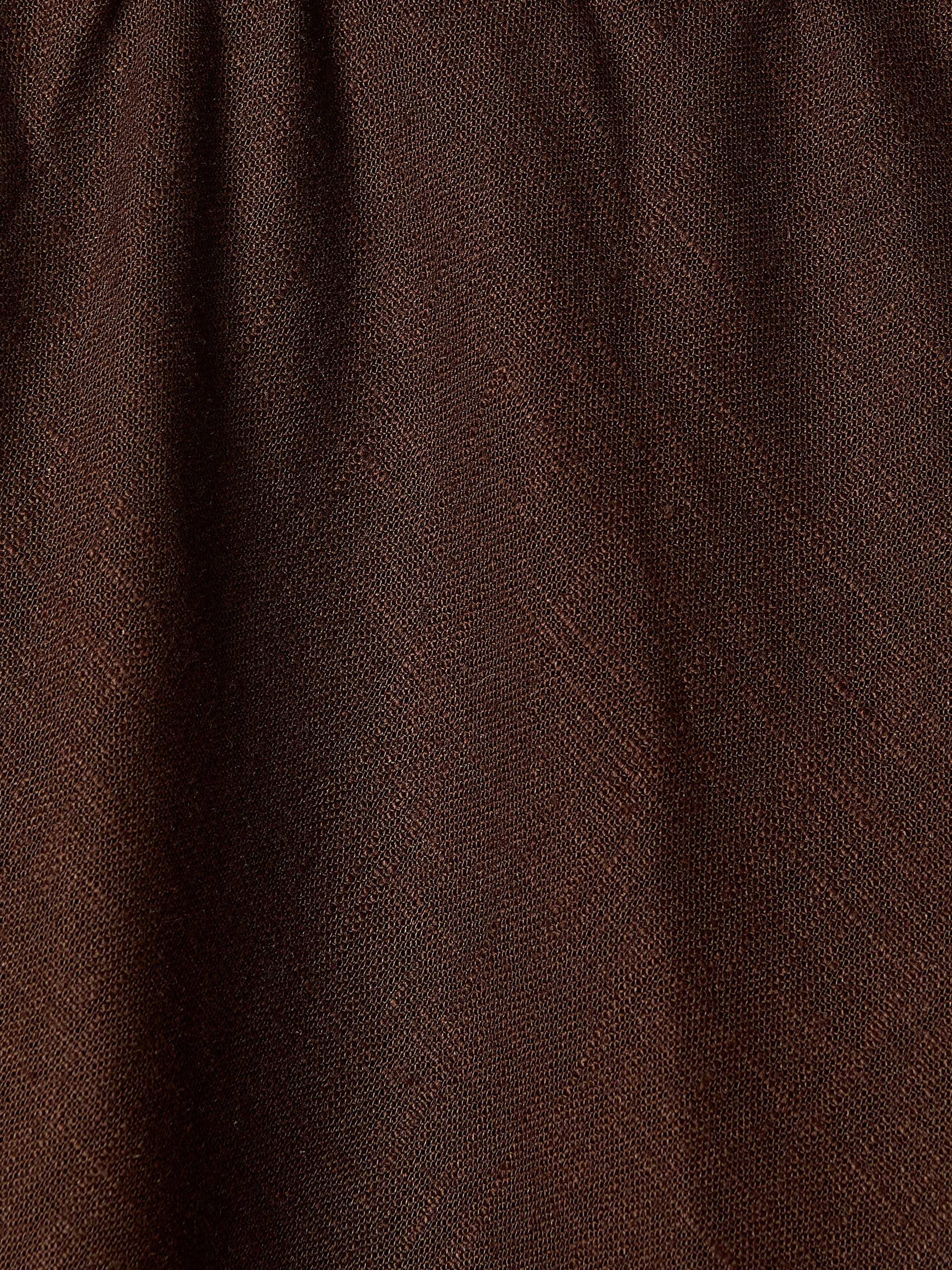 RW&CO Linen-Blend Straight Midi Skirt