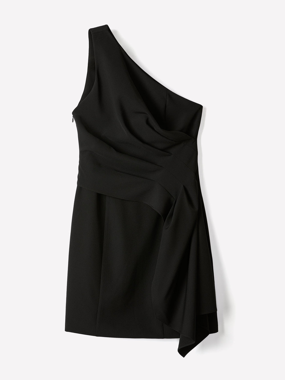 RW&CO One-Shoulder Draped Mini Cocktail Dress