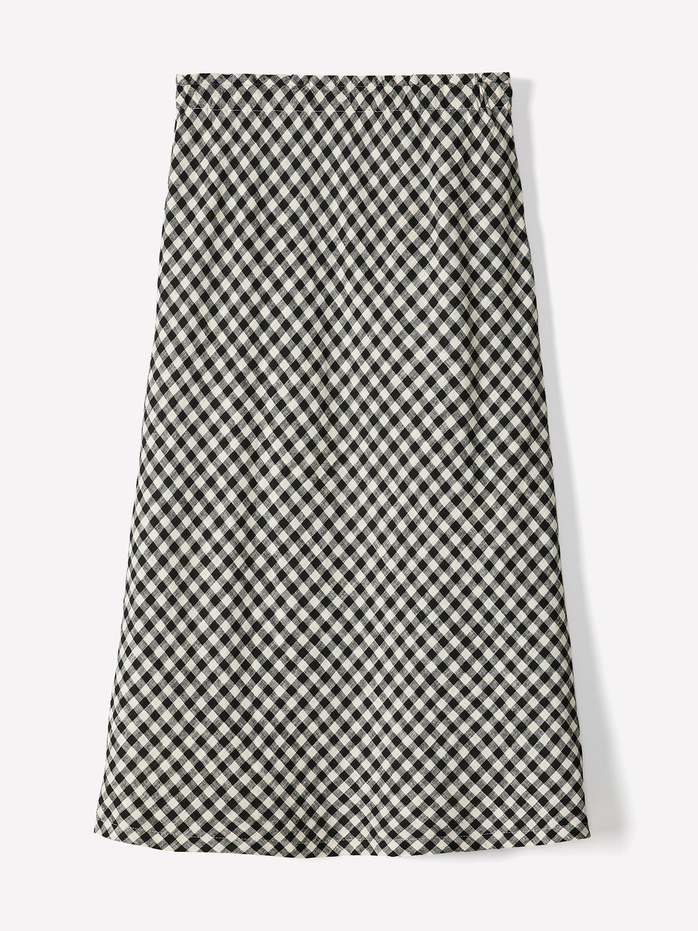 RW&CO Linen-Blend Straight Midi Skirt
