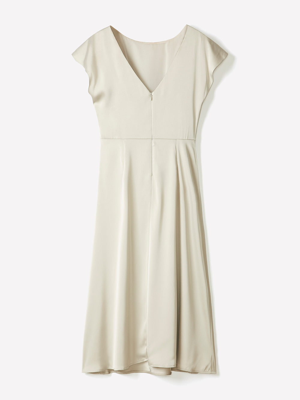 RW&CO Short-Sleeve Cocktail Midi Dress with Draped Detail