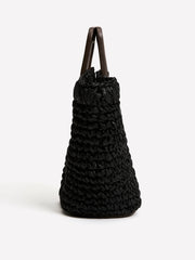 RW&CO Straw Handbag with Square Handle