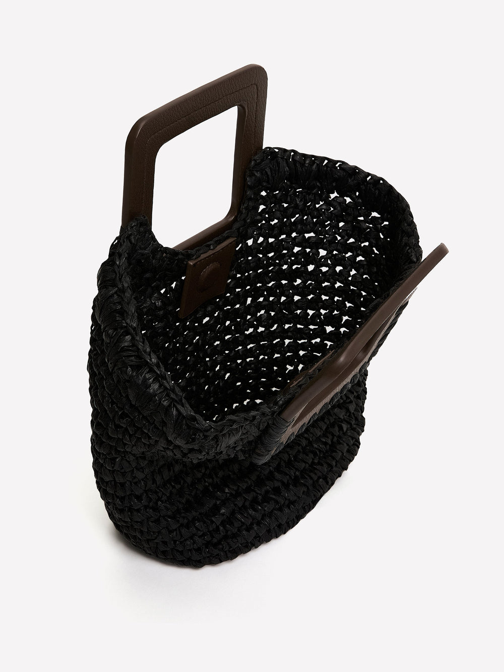 RW&CO Straw Handbag with Square Handle