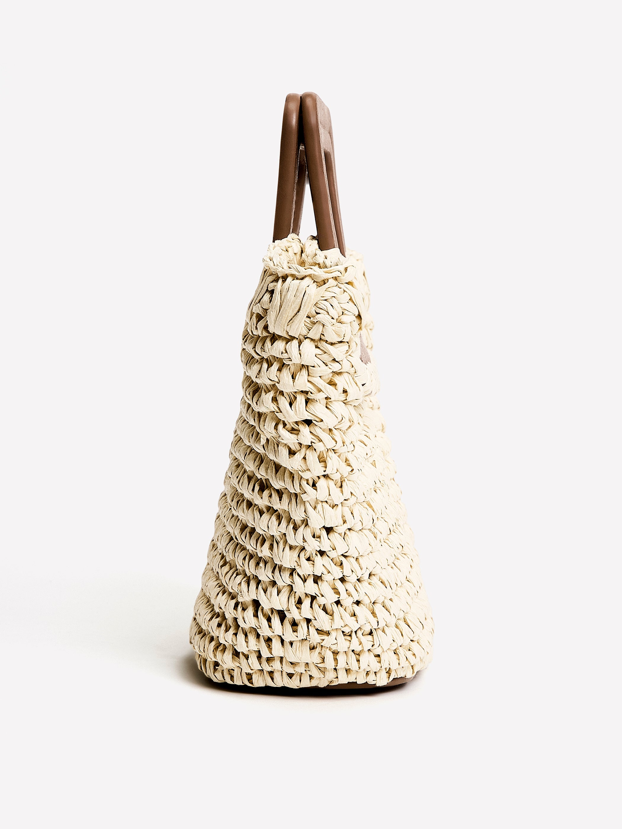 RW&CO Straw Handbag with Square Handle