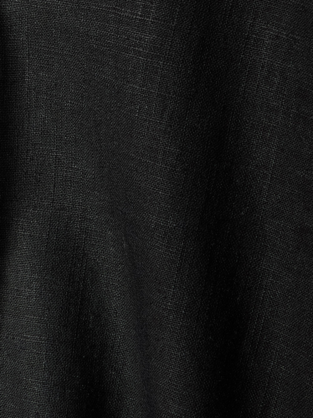 RW&CO Linen-Blend Short-Sleeve Blouse with Shirt Collar