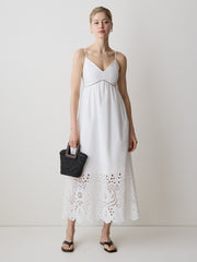 RW&CO Sleeveless Sweetheart Maxi Dress with Eyelets