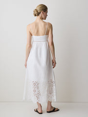 RW&CO Sleeveless Sweetheart Maxi Dress with Eyelets