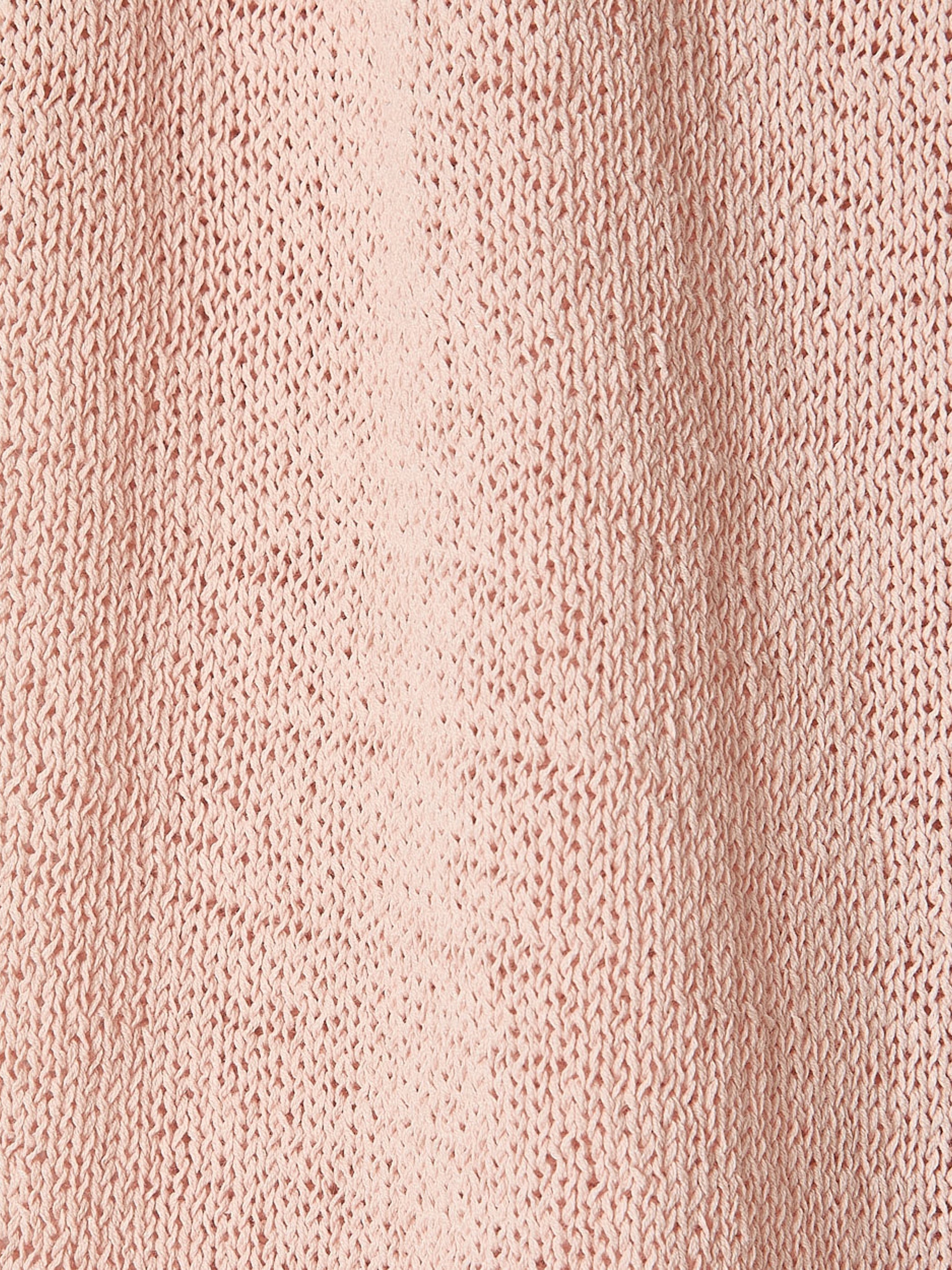 RW&CO Cap-Sleeve Tape-Yarn Sweater