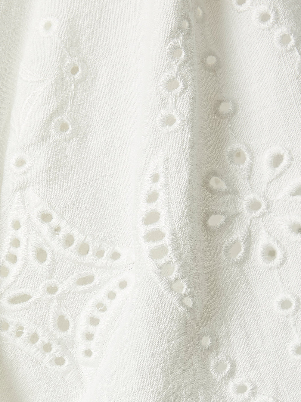 RW&CO Split-Neck Flare Mini Dress with Embroideries