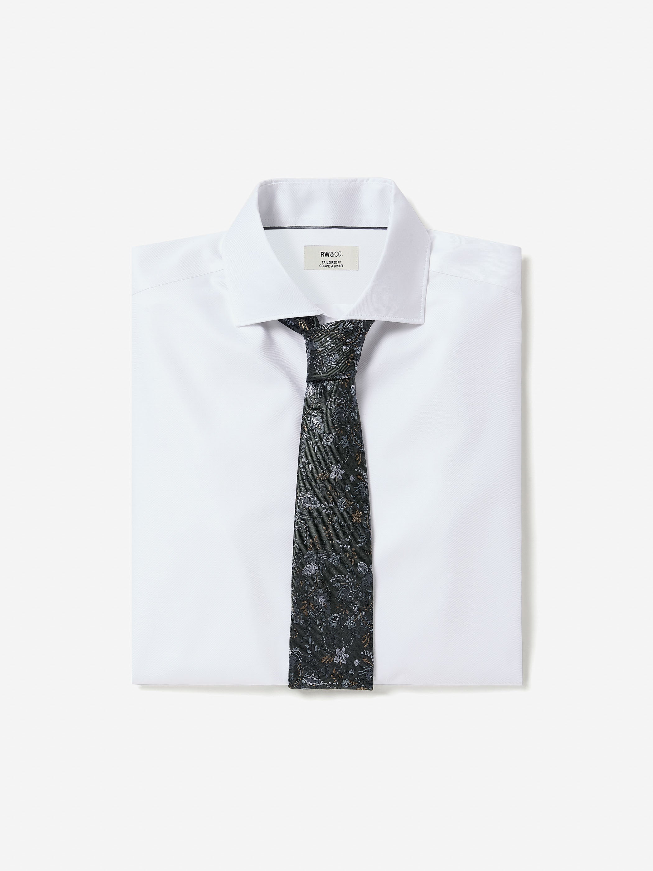 RW&CO Tailored-Fit Supima Cotton Dress Shirt