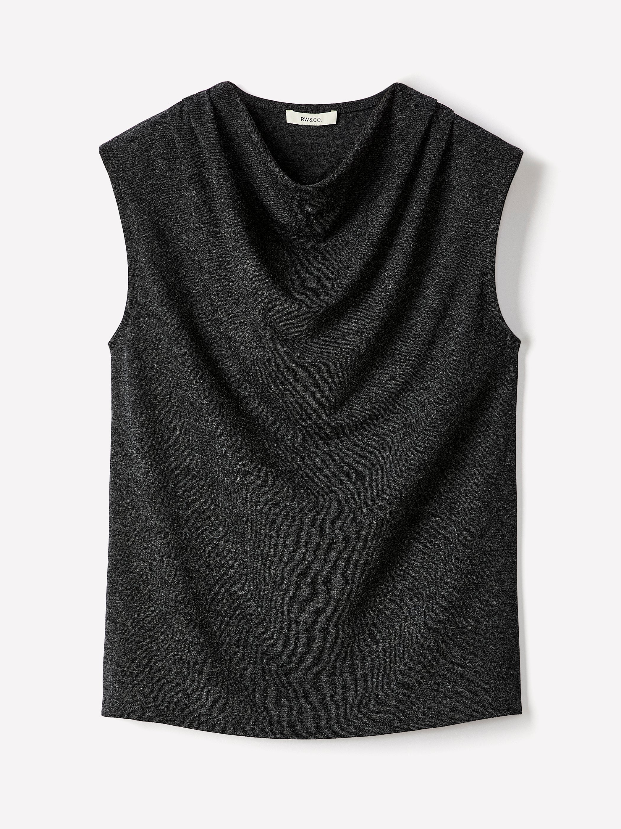 RW&CO Sleeveless Top with Cowl Neckline
