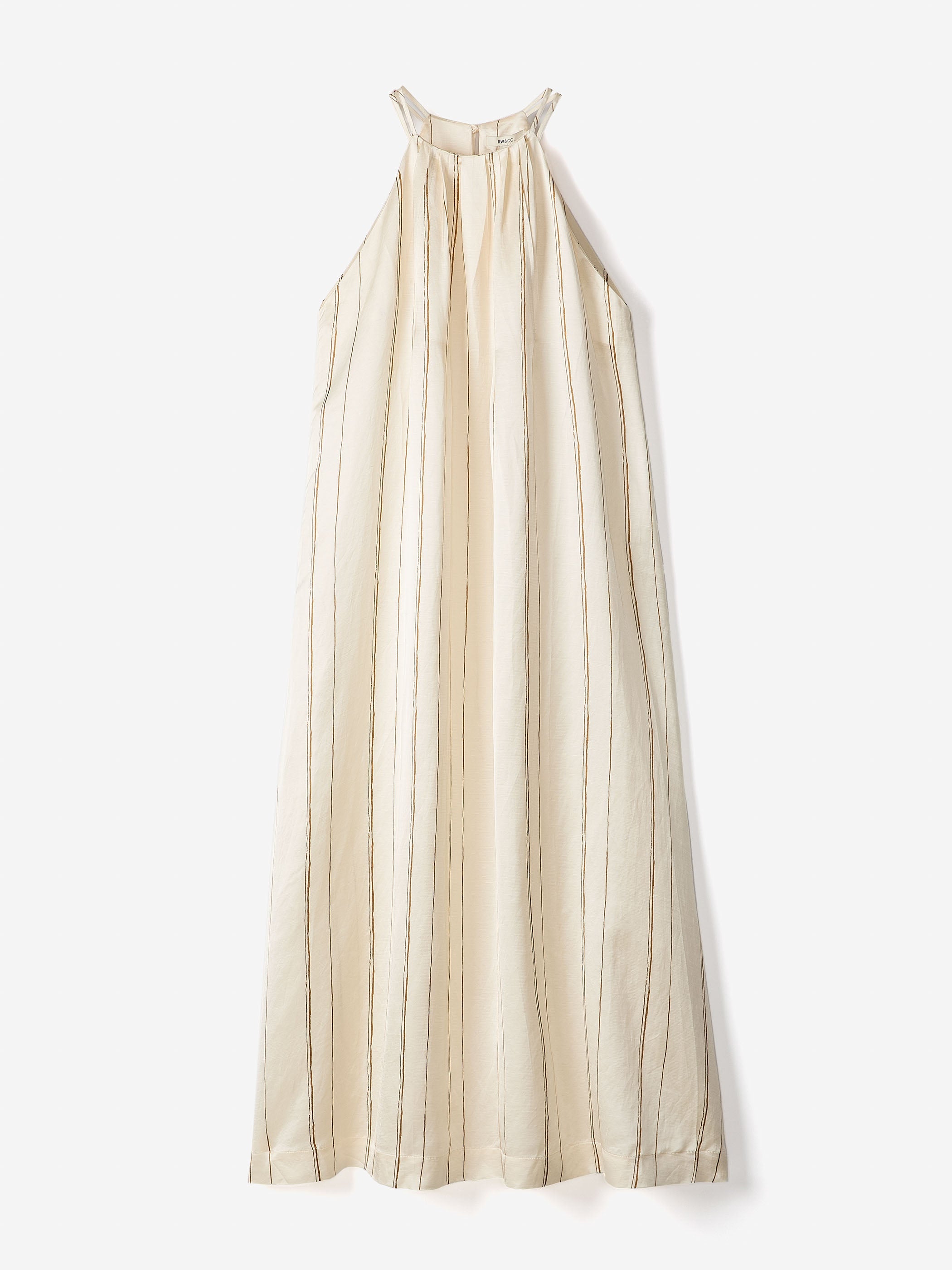 RW&CO Sleeveless Halter-Neck Midi Dress