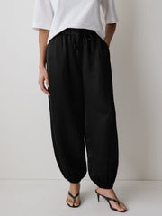 RW&CO Satin High-Rise Balloon-Leg Pant