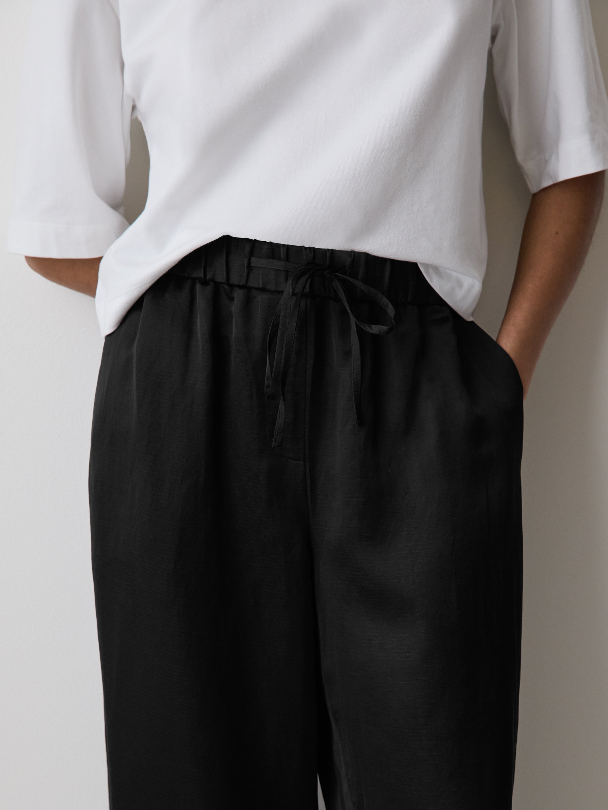 RW&CO Satin High-Rise Balloon-Leg Pant