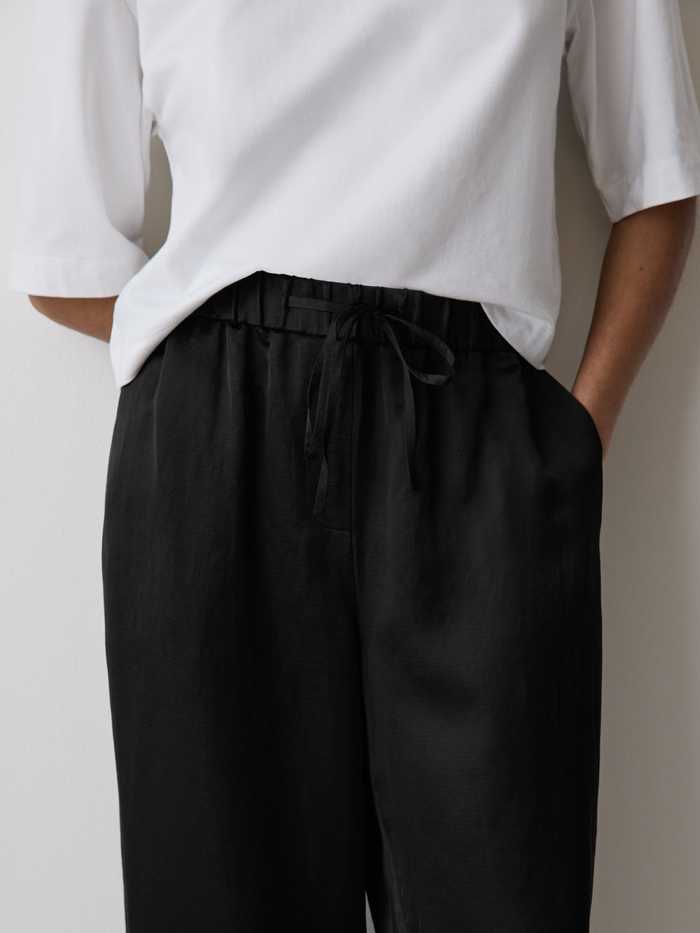 RW&CO Satin High-Rise Balloon-Leg Pant