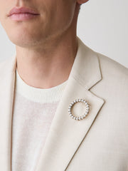 RW&CO Round Broach with Pearls