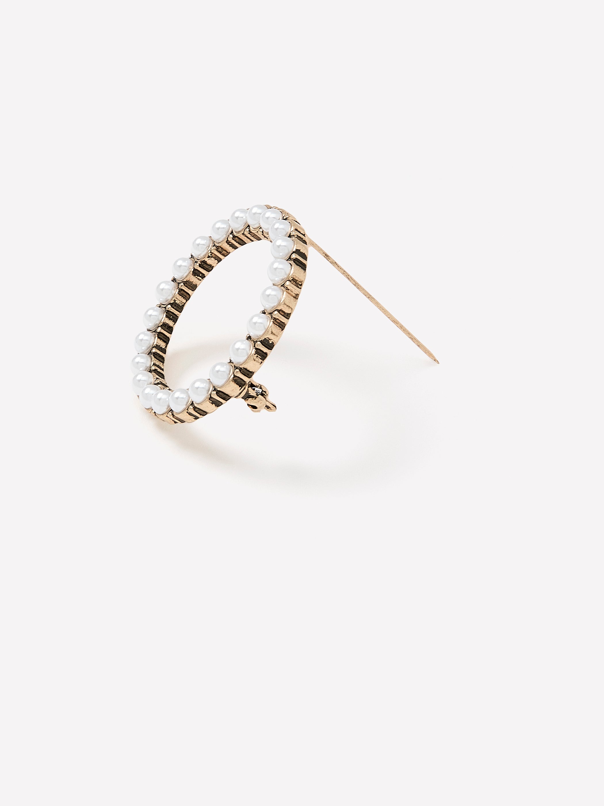 RW&CO Round Broach with Pearls