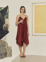 RW&CO Sleeveless V-Neck Midi Dress
